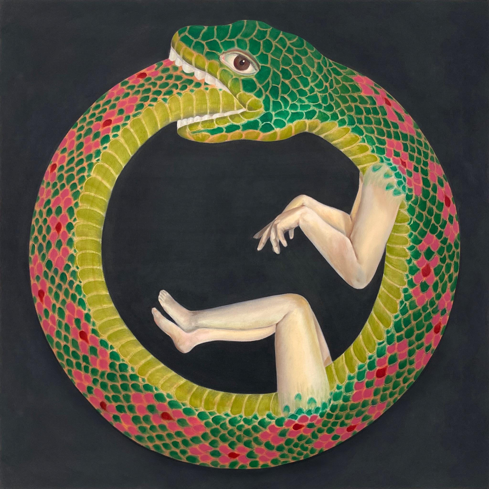 An Ouroboros (Detail) February 2023 Oil on canvas
